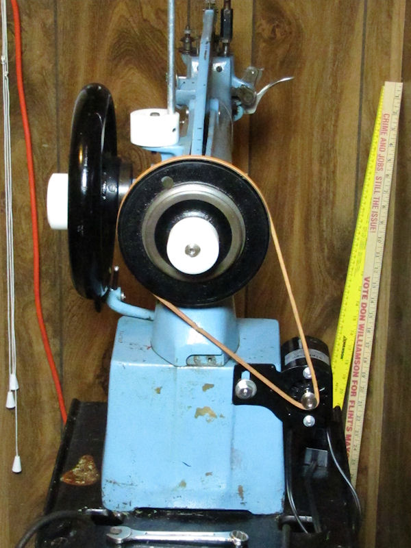 A Servo Motor On A Tradition Singer Patcher Base/table Leather Sewing